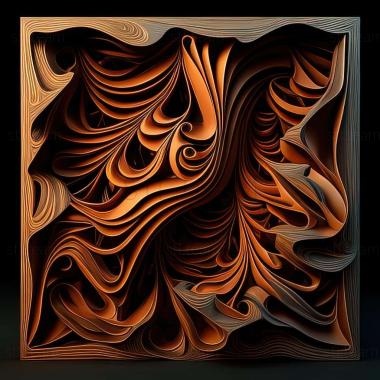 3D model abstract painting (STL)